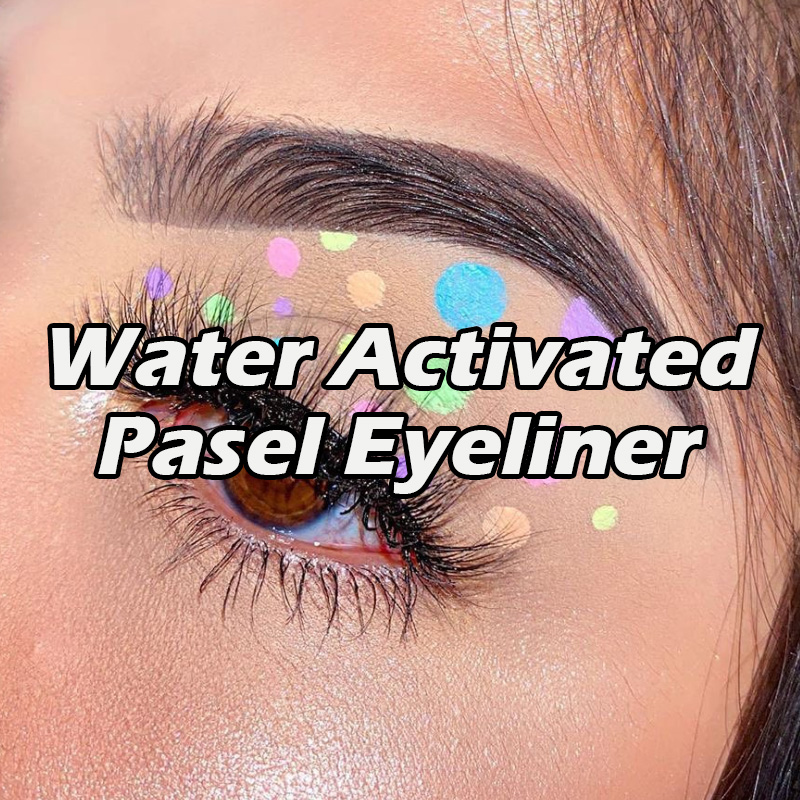 7 colors neon pastel water activated eyeliner