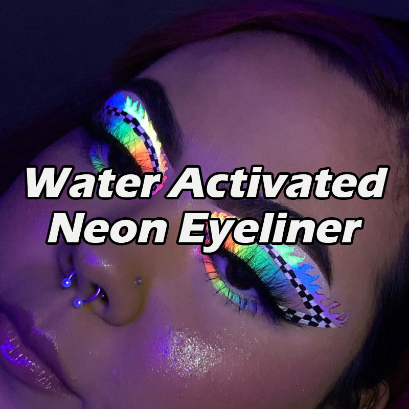 7 colors neon water activated eyeliner