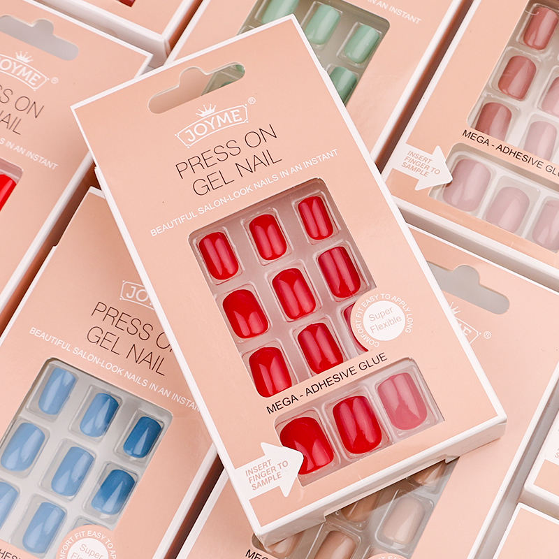 custom press on nails supplier new fashion False Nails with glue